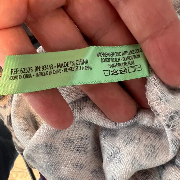 New Honeydew Just Chillin Leopard Print Jumpsuit Sleeveless Women's Size L - Picture 6 of 6